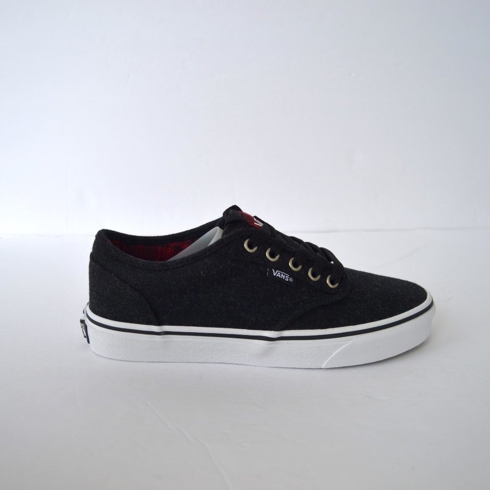VANS ATWOOD BLACK SLID CANVAS SNEAKER SHOES MEN SIZE 7